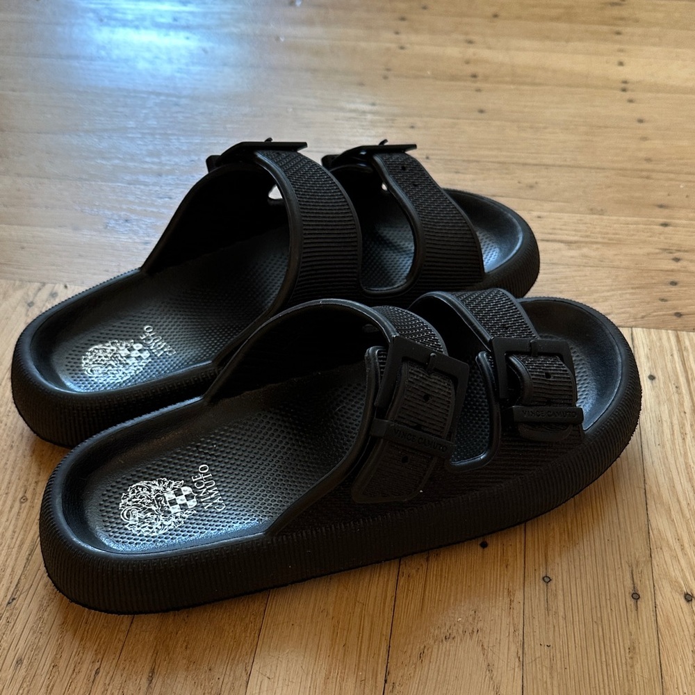 Vince Camuto | Women’s Buckle Slide Sandals | like new | 9